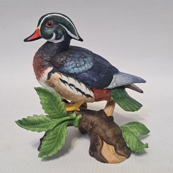 Lenox Fine Porcelain WOOD DUCK From The Garden Birds Collection 1990 Figurine - Picture 1 of 10
